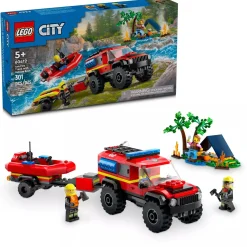 ToyHouse LEGO® City 4x4 Fire Truck and Rescue Boat Playset 60412* Lego City|Lego Shop