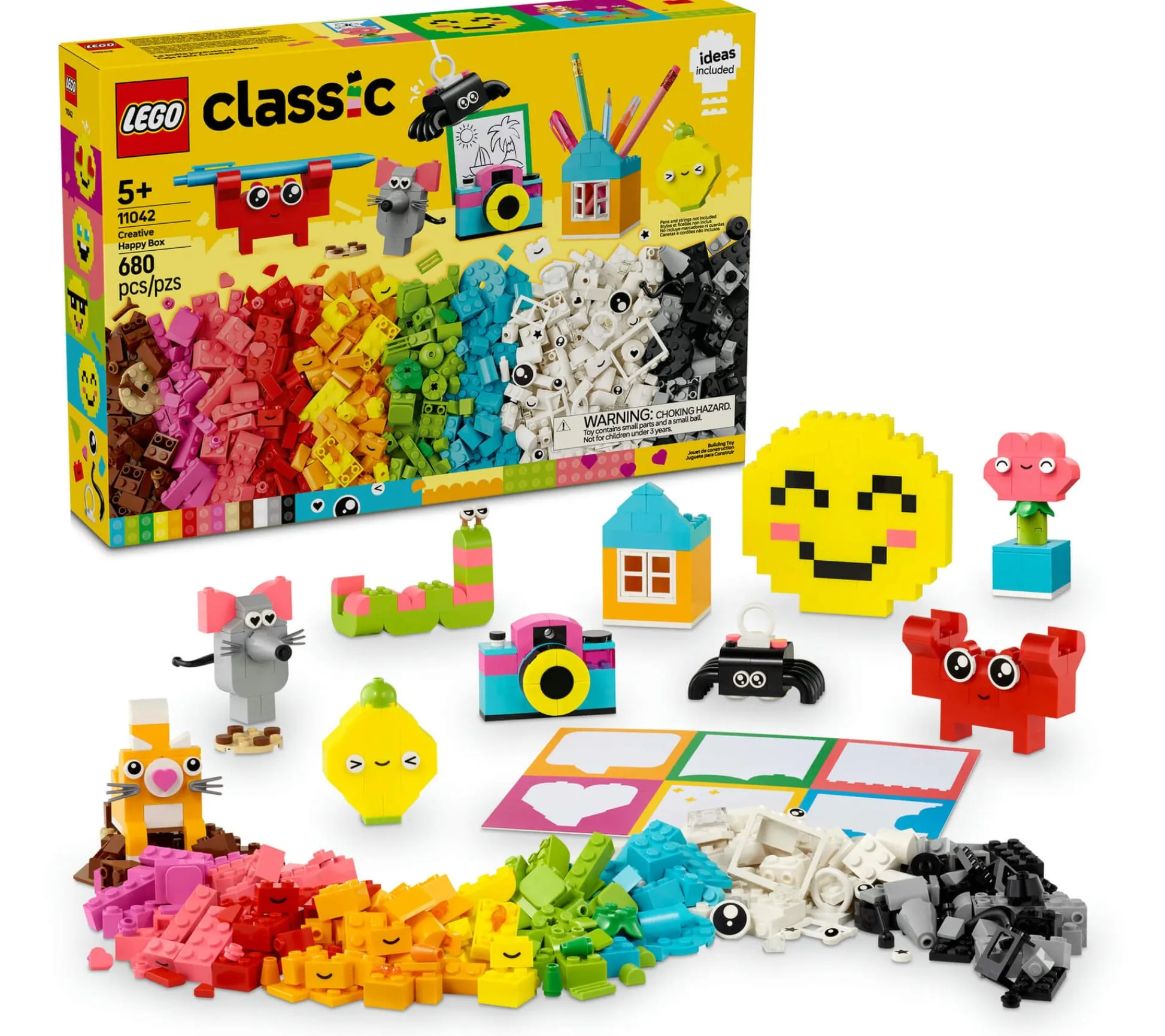 ToyHouse LEGO Classic Creative Happy Box 680-Piece Colorful Building Set for Kids* Lego Classic|Lego Shop