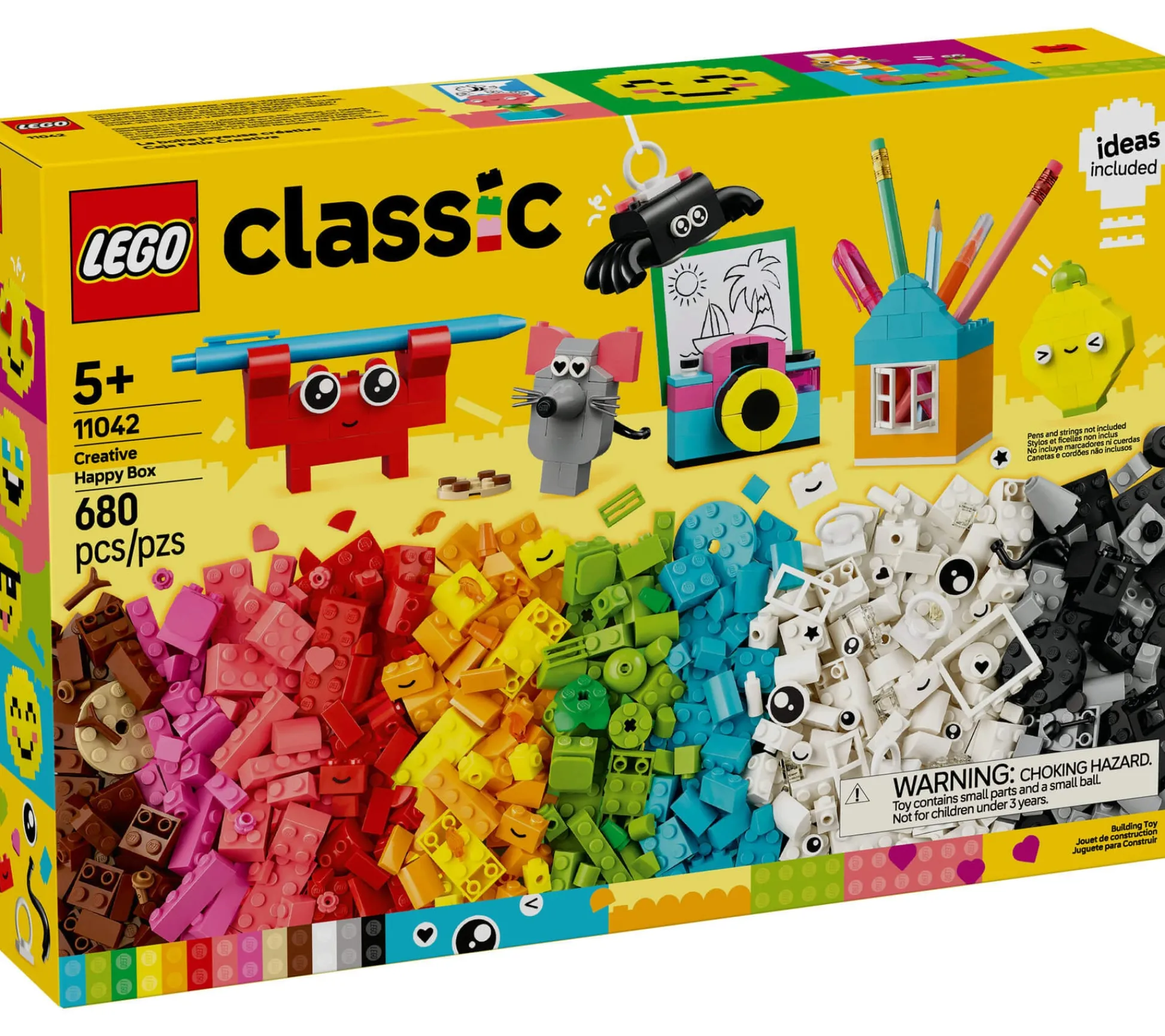 ToyHouse LEGO Classic Creative Happy Box 680-Piece Colorful Building Set for Kids* Lego Classic|Lego Shop