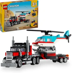 ToyHouse LEGO Creator 3-in-1 Flatbed Truck and Helicopter Playset - 31146* Lego Creator|Lego Shop