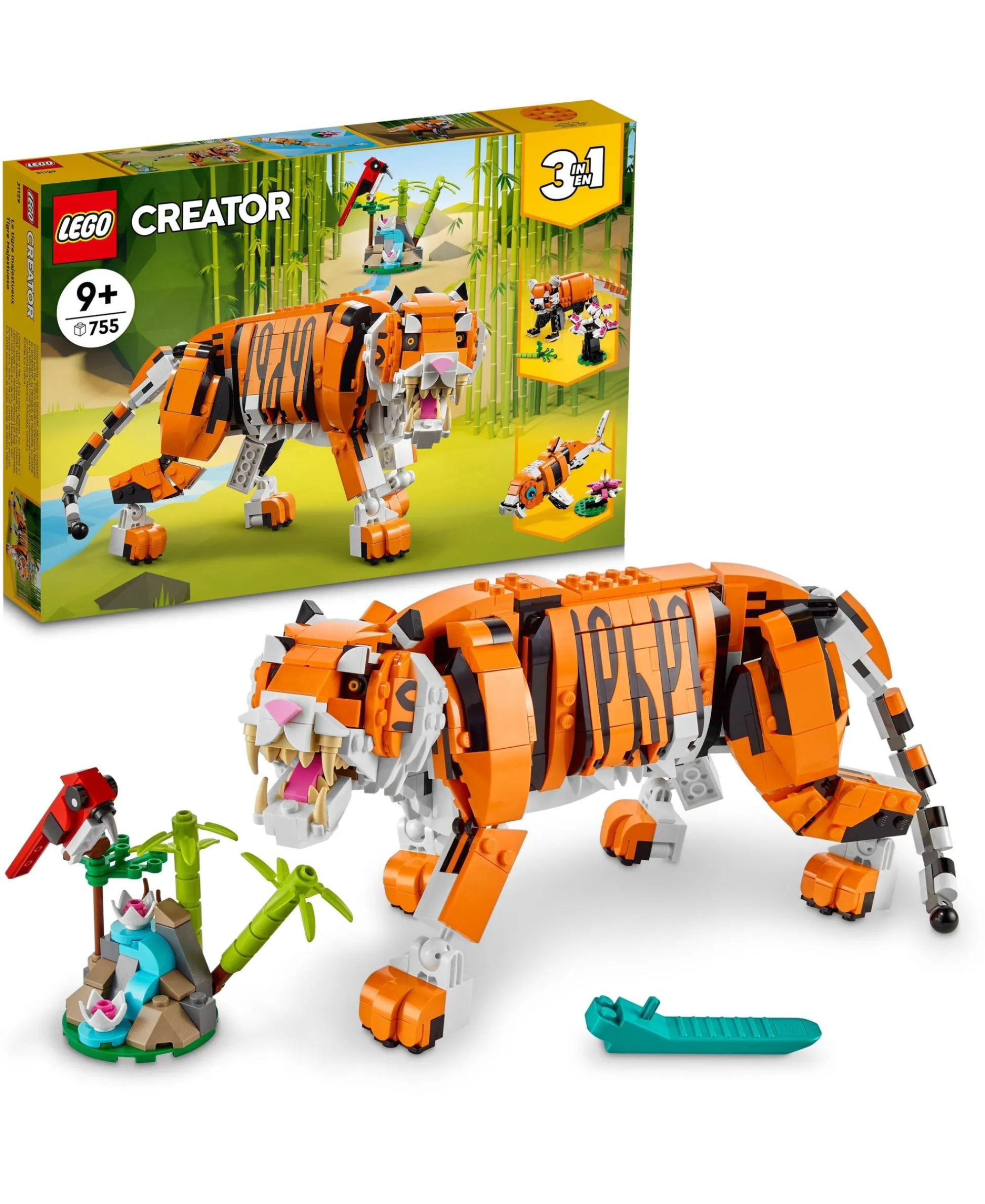ToyHouse LEGO Creator 3-in-1 Majestic Tiger 755-Piece Building Set* Lego Creator|Lego Shop