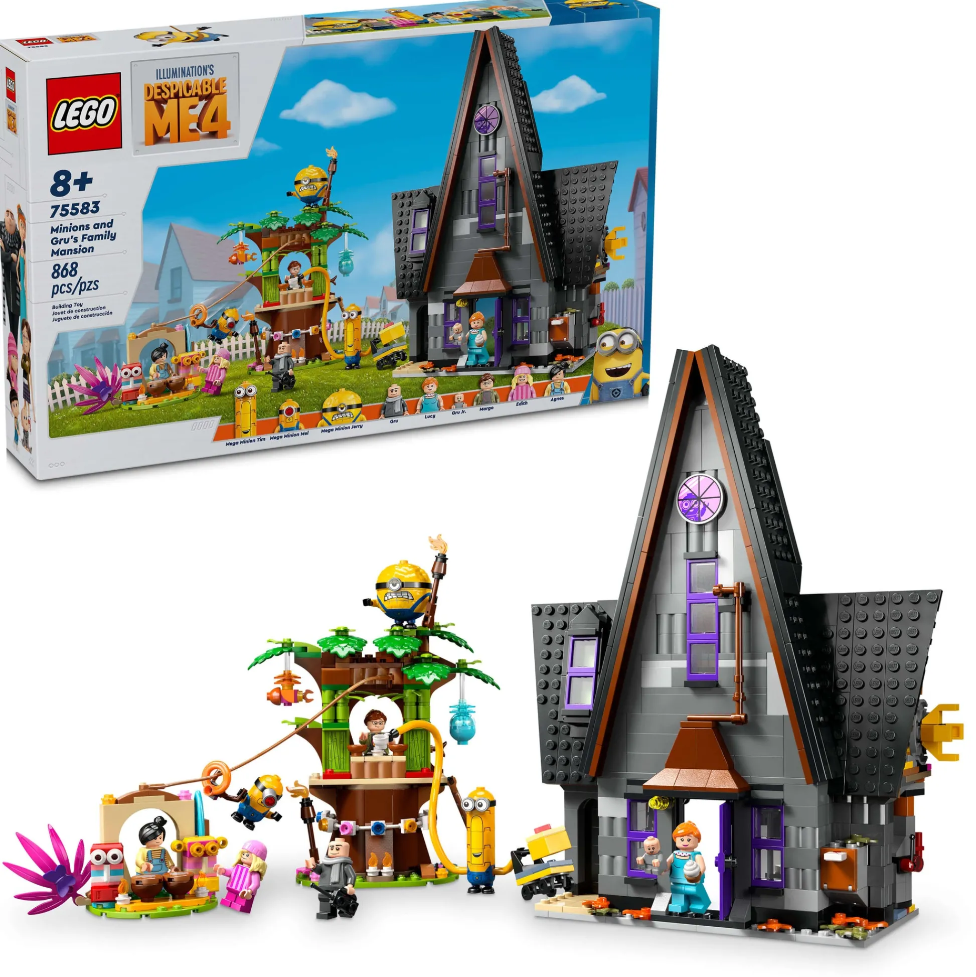 ToyHouse LEGO Despicable Me 4 Minions and Gru's Family Mansion 75583 Building Set* Lego Shop