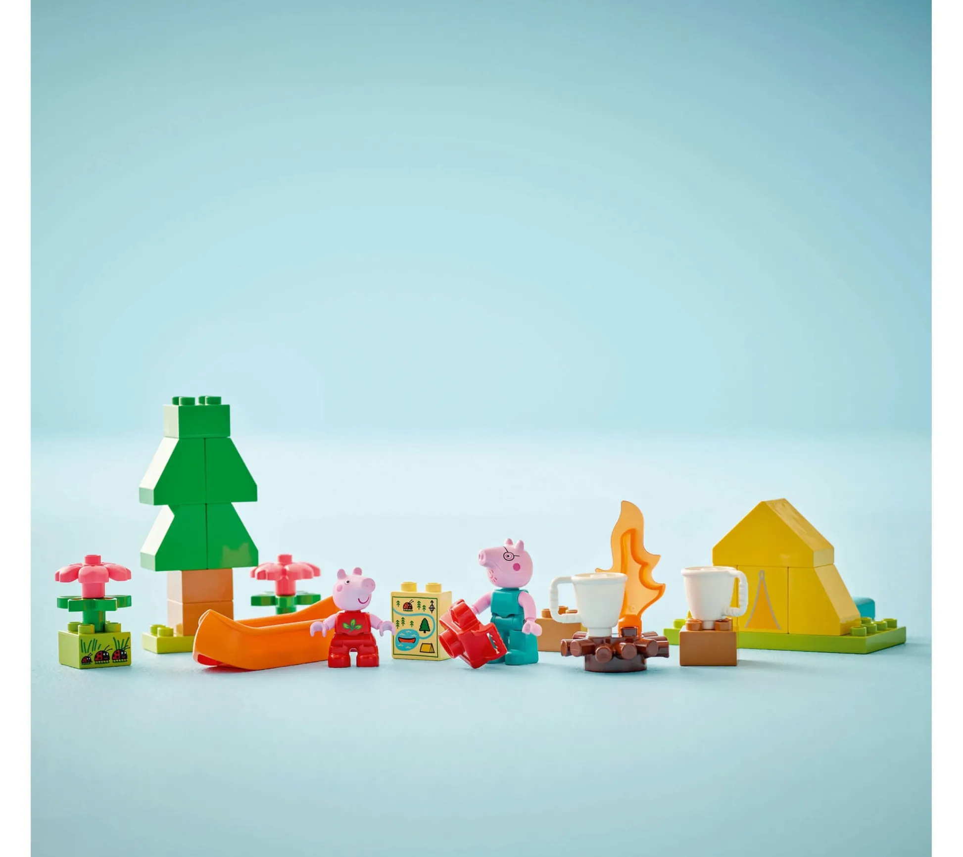 ToyHouse LEGO DUPLO Peppa Pig 32-Piece Camping Trip Playset with Canoe* Preschool Pals|Lego Duplo