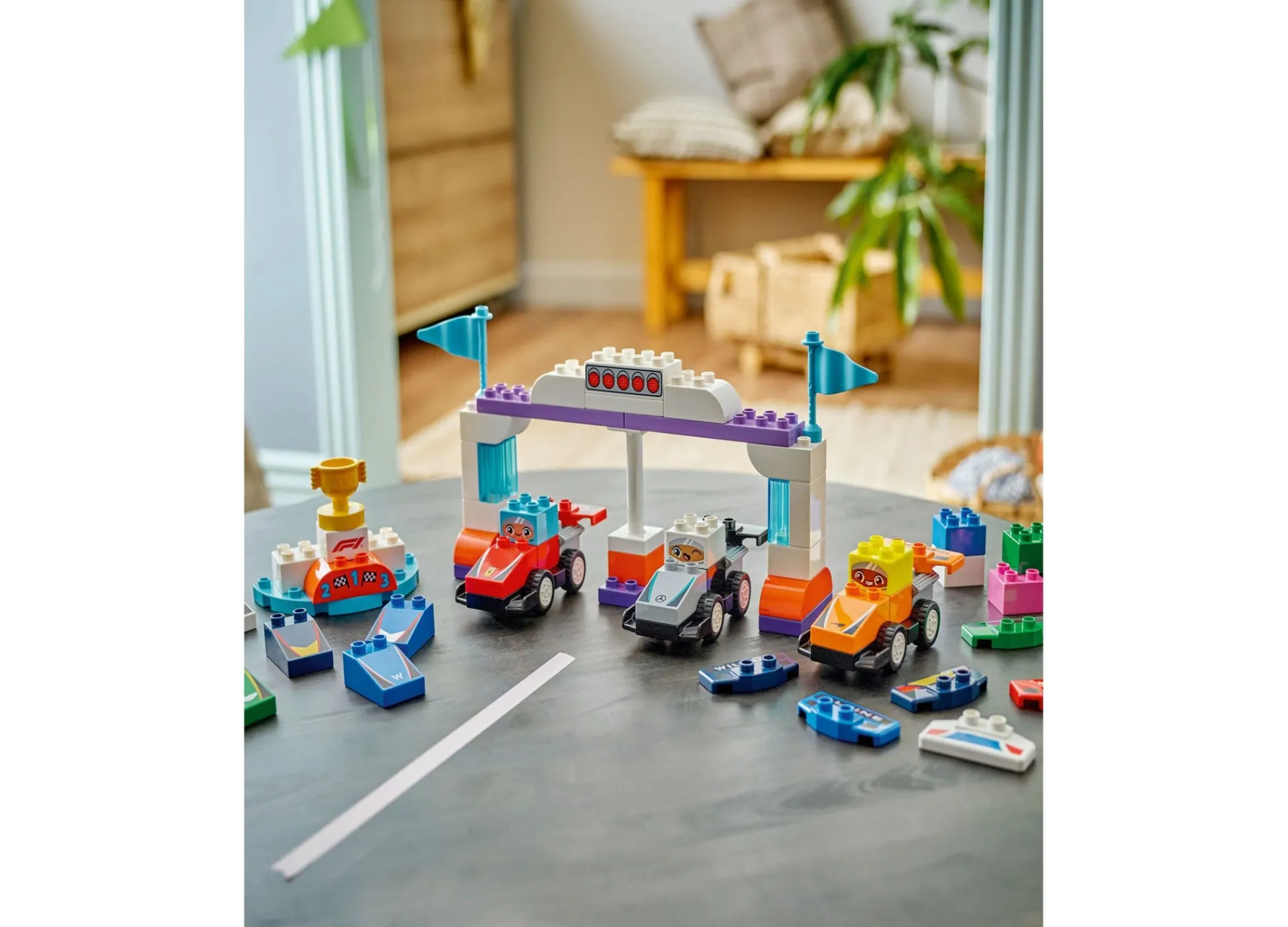 Macy's - Supplier LEGO DUPLO Town F1 Team Race Cars Building Set 10445, 70 Pieces* Lego Duplo|Lego Shop