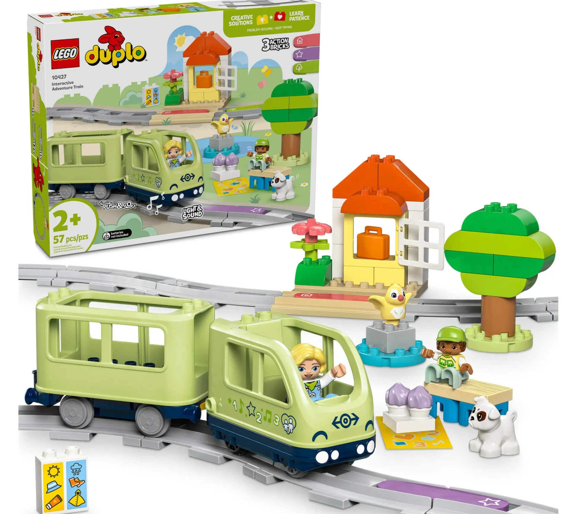 ToyHouse LEGO DUPLO Town 57-Piece Interactive Adventure Train Set 10427* Lego Duplo|Lego Shop