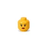 Flat River Group LEGO Iconic Storage Head - Small Girl, Stackable Storage Solution* Lego Icons|Tables, Storage & Accessories