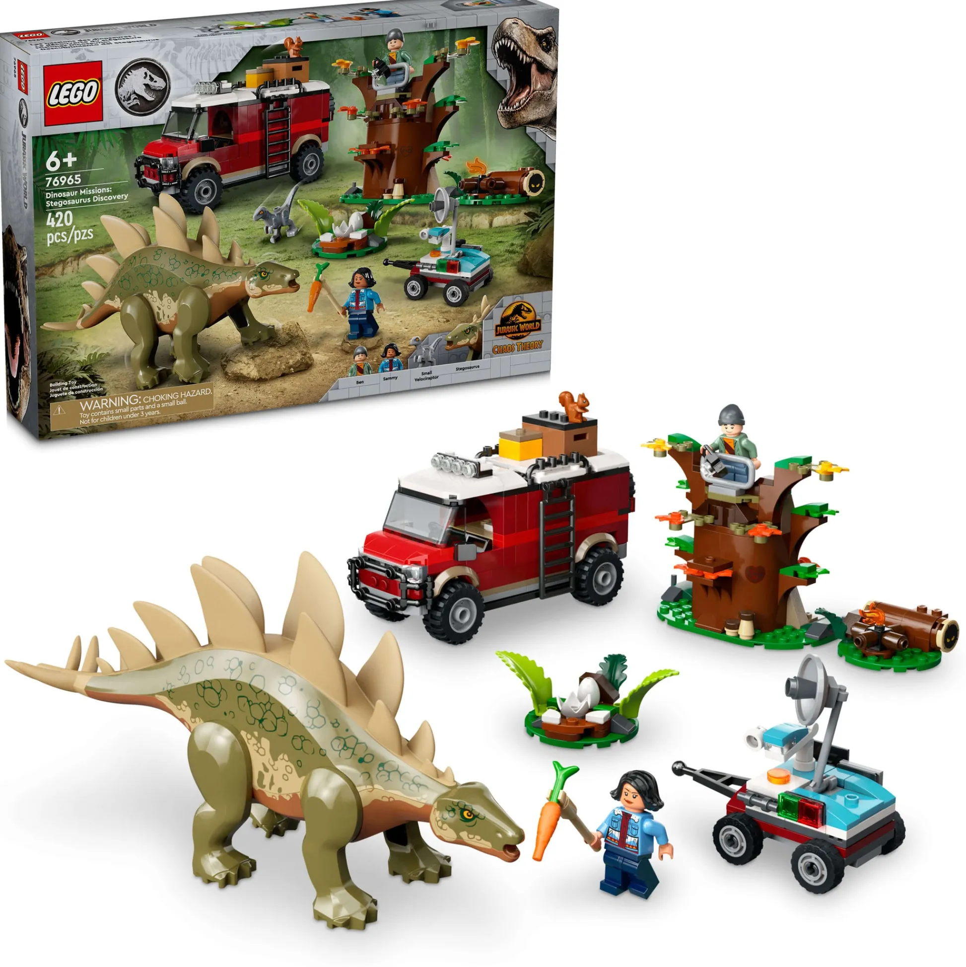 ToyHouse LEGO Jurassic World Dinosaur Missions Stegosaurus Discovery 76965 Building Set* Lego Jurassic World|Lego Shop