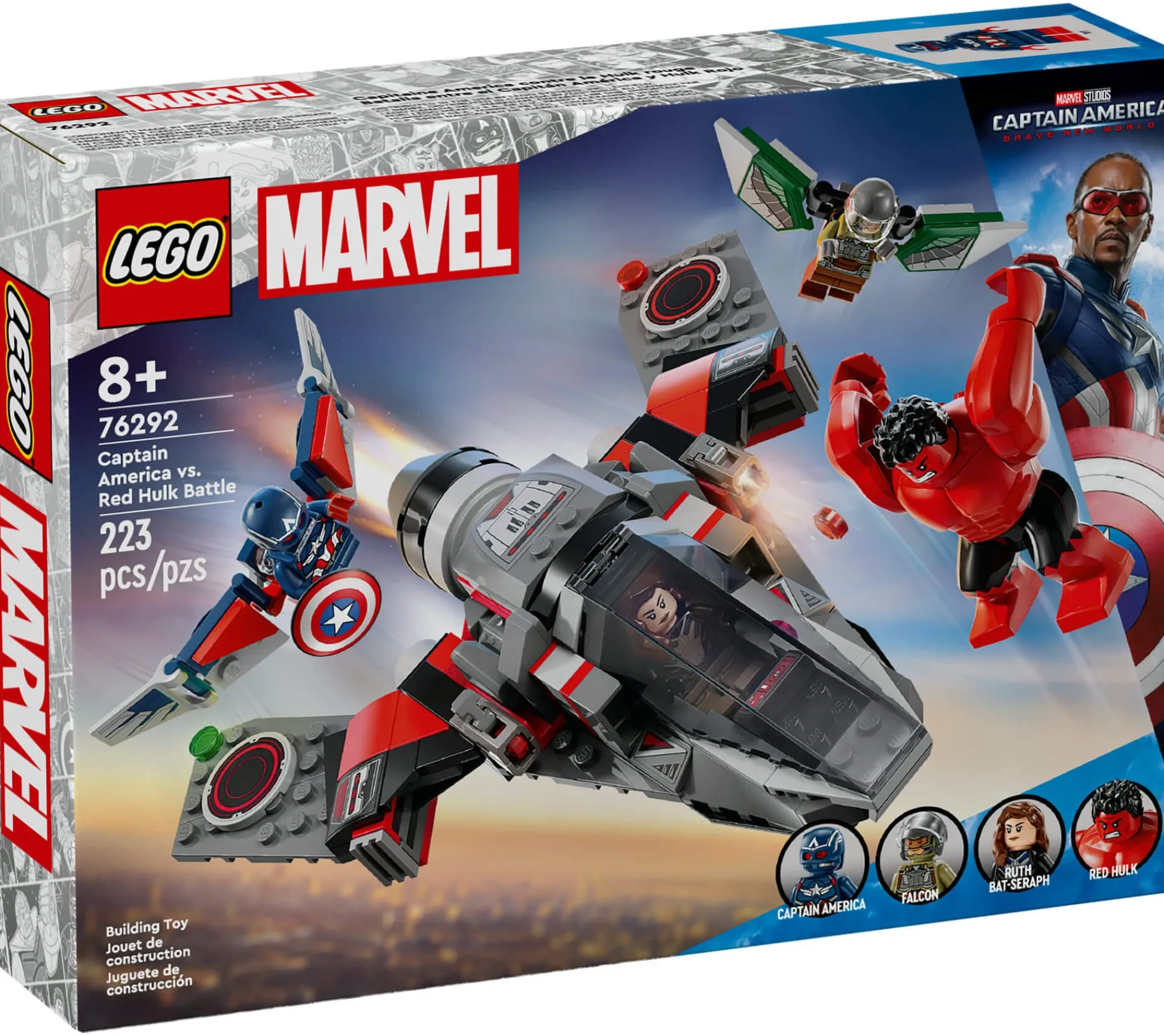 ToyHouse LEGO Marvel 223-Piece Captain America vs. Red Hulk Jet Battle Set* Lego Marvel|Lego Shop