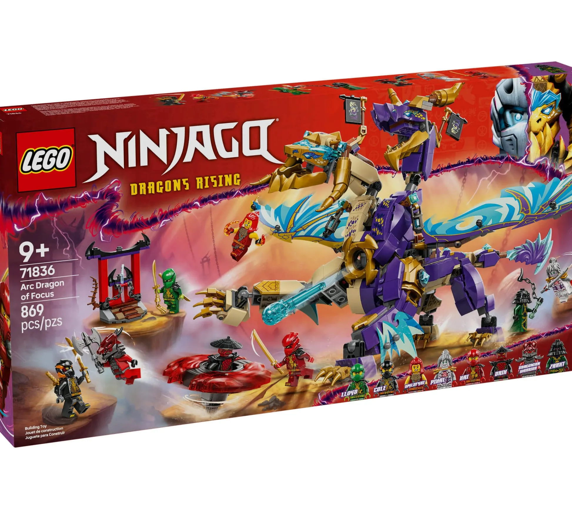 ToyHouse LEGO NINJAGO Arc Dragon of Focus Ninja Toy Set 71836 - 869 Pieces* Lego Ninjago|Lego Shop