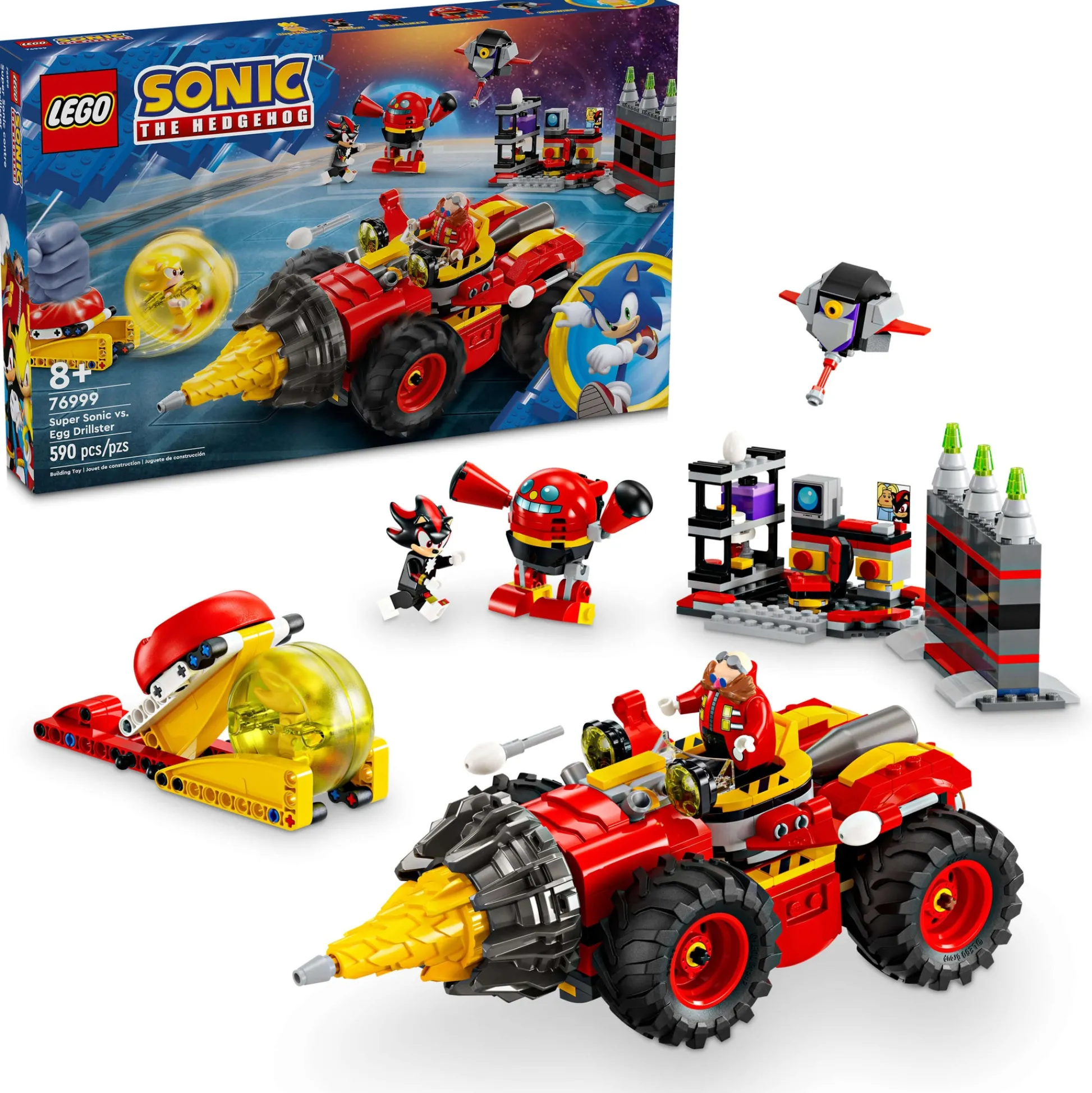 ToyHouse LEGO Sonic the Hedgehog Super Sonic vs. Egg Drillster 76999 Building Set* Lego Shop