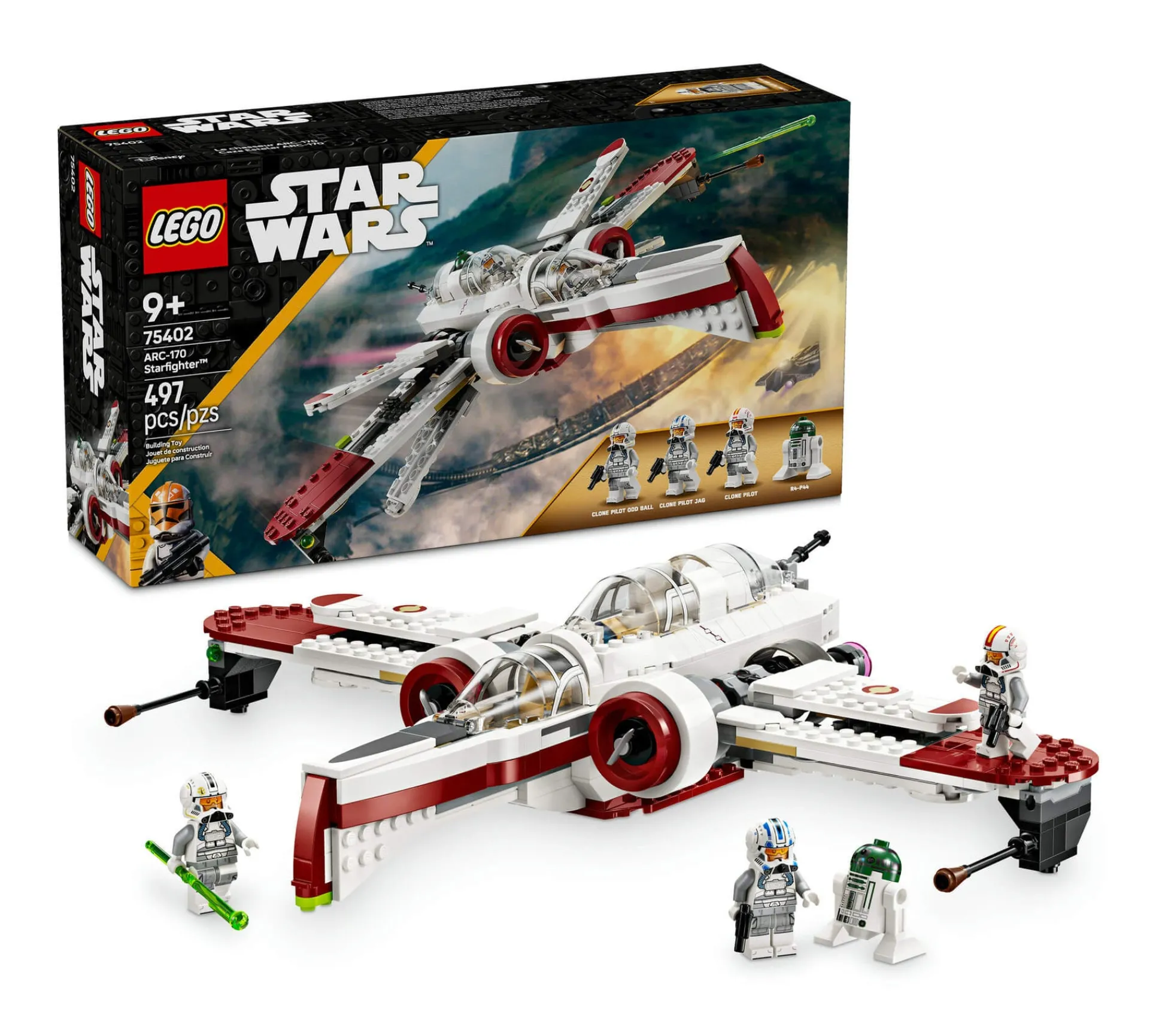 ToyHouse LEGO Star Wars ARC-170 Starfighter Building Kit for Kids 75402, 497 Pieces* Lego Star Wars|Lego Shop