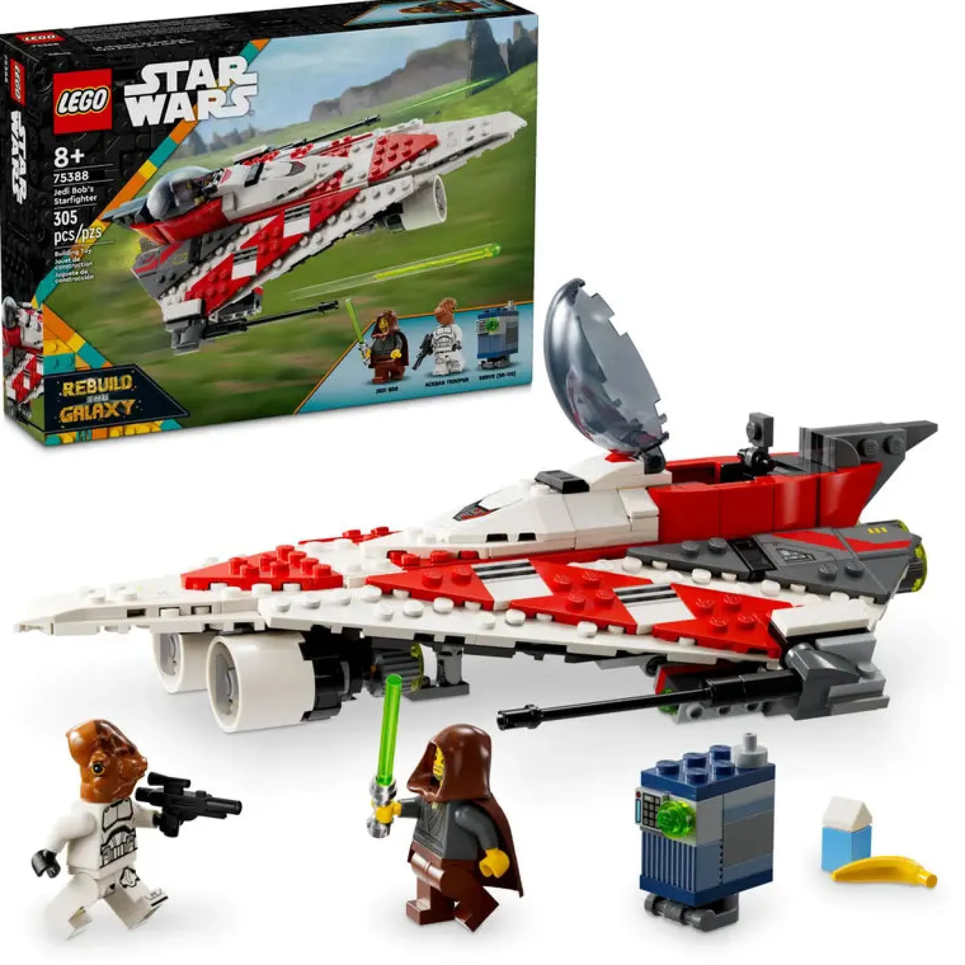 ToyHouse LEGO Star Wars Jedi Bob's Starfighter Building Set 75388 - Galactic Adventure Awaits* Lego Star Wars|Lego Shop