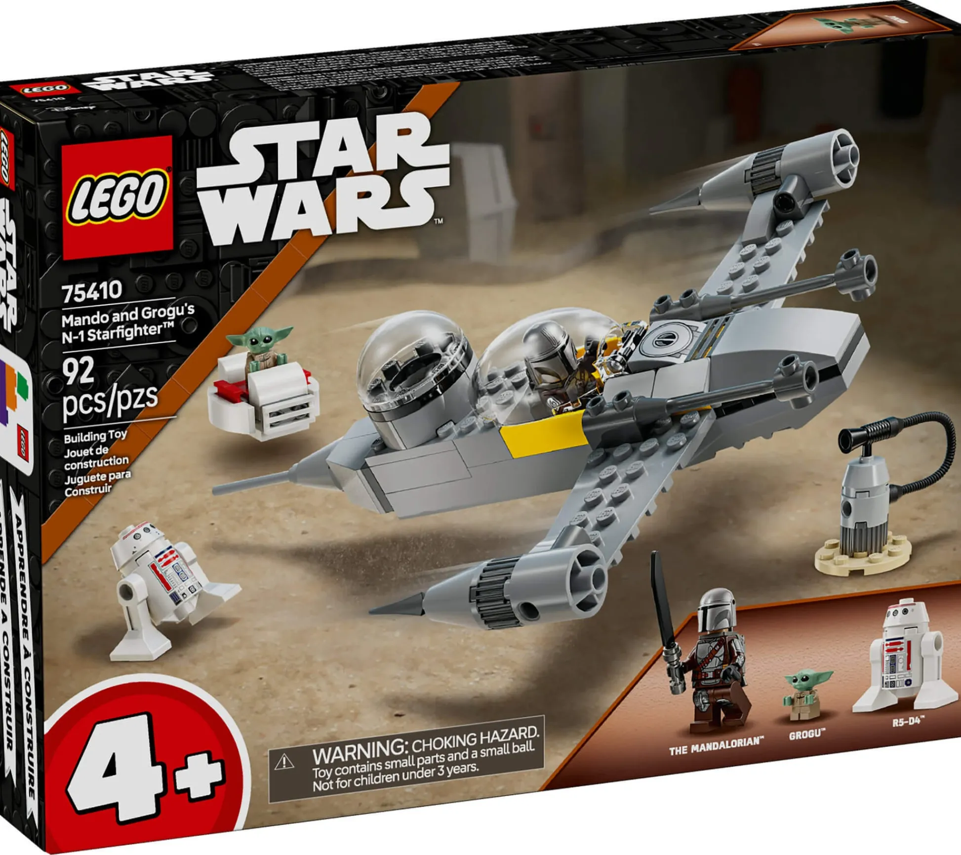 ToyHouse LEGO Star Wars Mando and Grogu's N-1 Starfighter Building Set 75410 - 92 Pieces* Lego Star Wars|Lego Shop