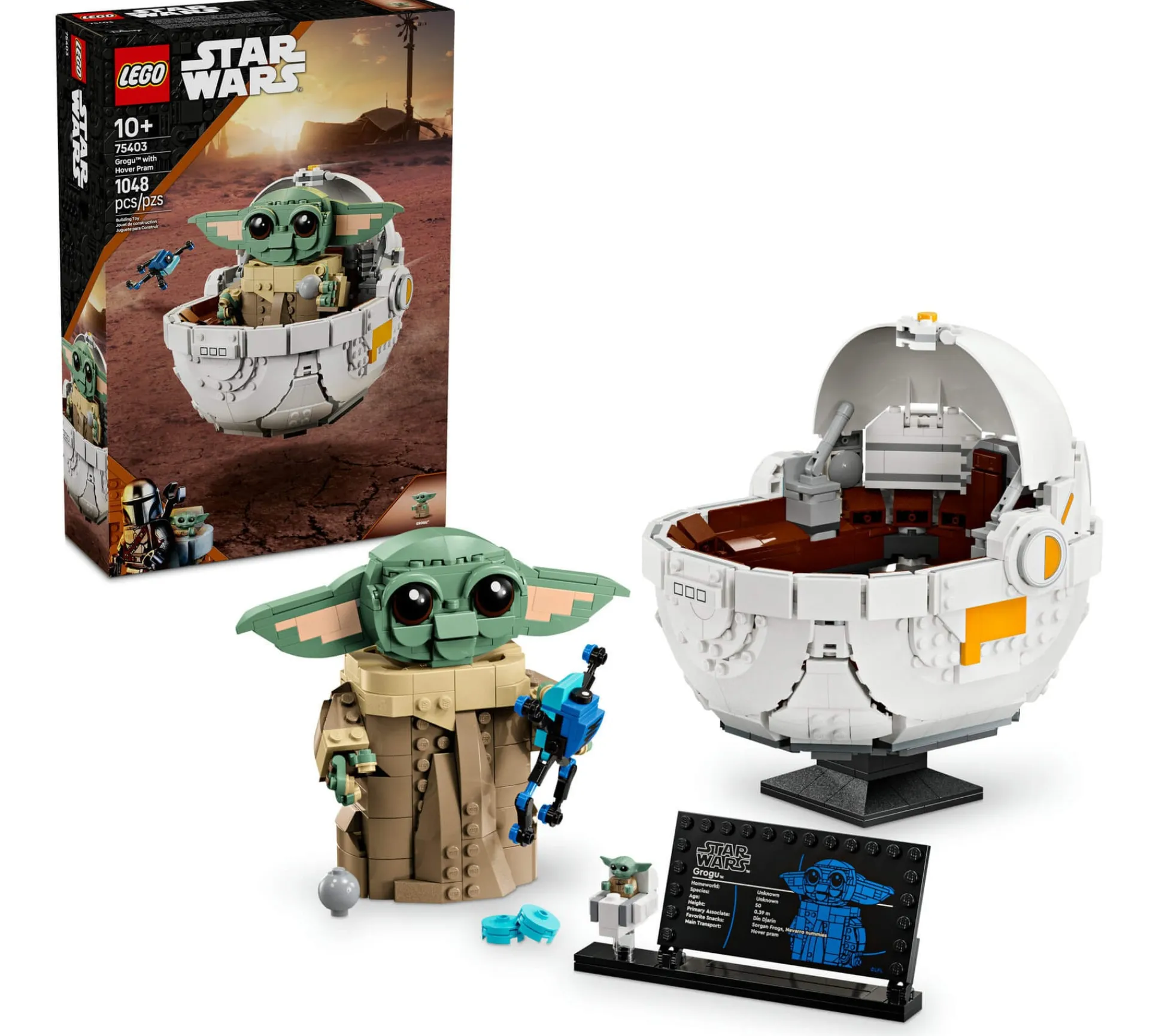 ToyHouse LEGO Star Wars The Mandalorian Grogu with Hover Pram Buildable Figure - 1048 Pieces* Lego Star Wars|Lego Shop
