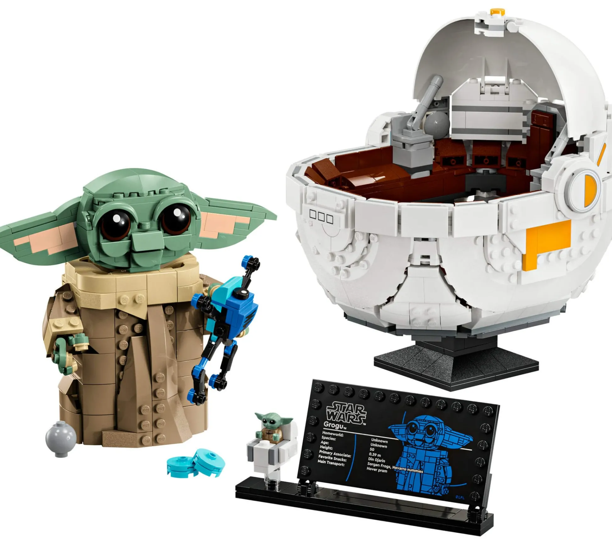 ToyHouse LEGO Star Wars The Mandalorian Grogu with Hover Pram Buildable Figure - 1048 Pieces* Lego Star Wars|Lego Shop