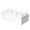 Flat River Group LEGO Storage Brick 8 - Large Stackable White Organizer Box* Tables, Storage & Accessories|Lego Shop