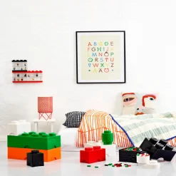 Flat River Group LEGO Storage Brick 8 - Large Stackable White Organizer Box* Tables, Storage & Accessories|Lego Shop