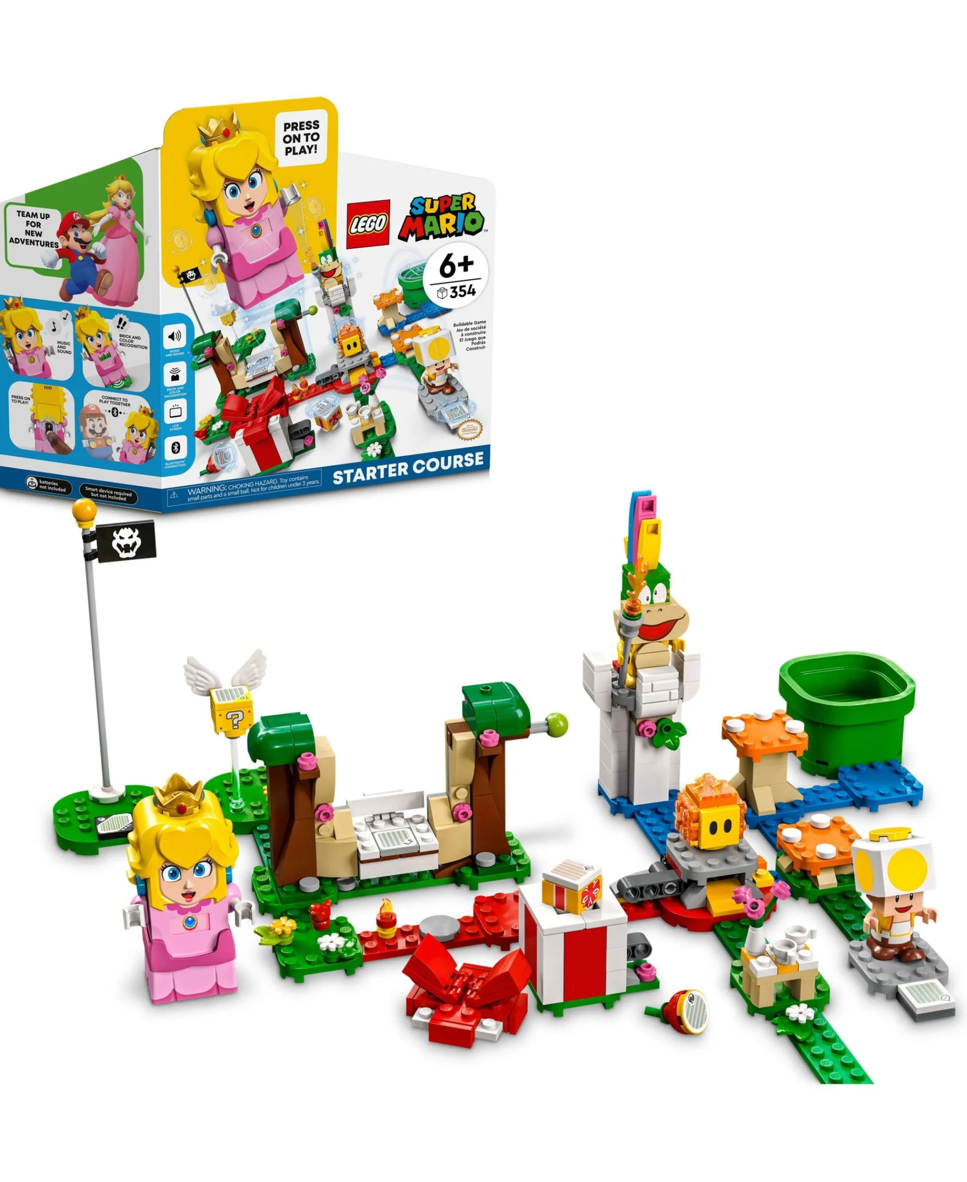 ToyHouse LEGO Super Mario Adventures with Peach Starter Course - 354 Piece Building Kit* Lego Super Mario|Lego Shop