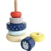 Flat River Group LEO & FRIENDS Montessori-Approved Wooden Stacking Rings - Benny The Bear* Blocks, Sorting & Stacking Toys