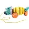 Flat River Group LEO & FRIENDS Wooden Triceratops Pull-Along Toy* Preschool Education Toys & Activities|Preschool Vehicles