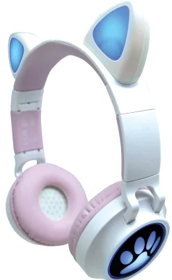 Lexibook Bluetooth Cat Ear Headphones with LED Lights - Pink* Electronics