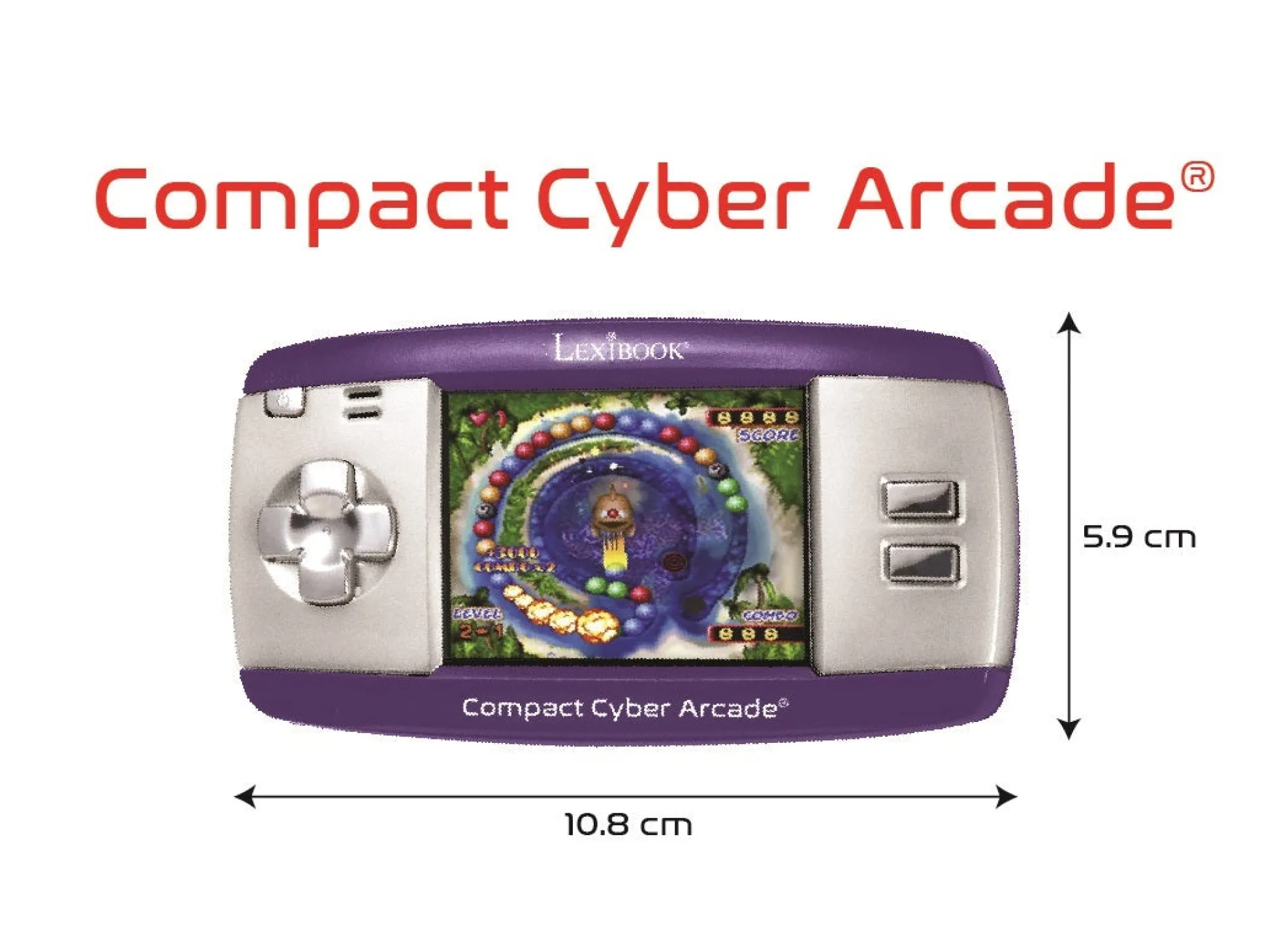 Lexibook Compact Cyber Arcade with 250 Games and LCD Screen* Electronics