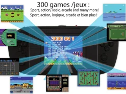 Lexibook Compact Power Arcade Handheld Gaming Console, 300 Games, Black* Electronics