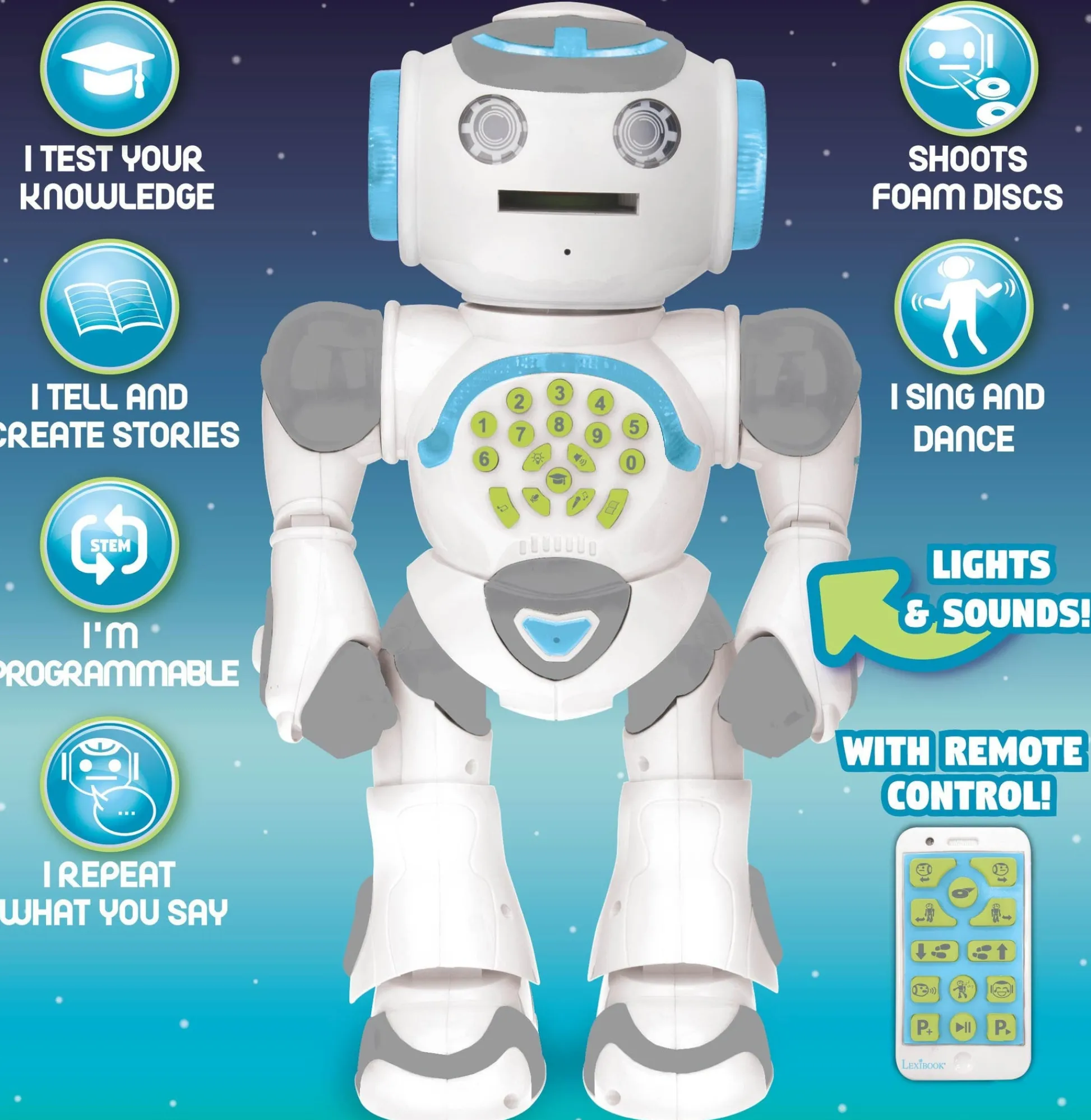 Lexibook POWERMAN Max - Interactive Educational Robot - STEM Learning Toy* Robotics & Coding