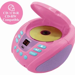 Lexibook Unicorn-Themed Bluetooth Portable CD Player - Multicolor* Electronics