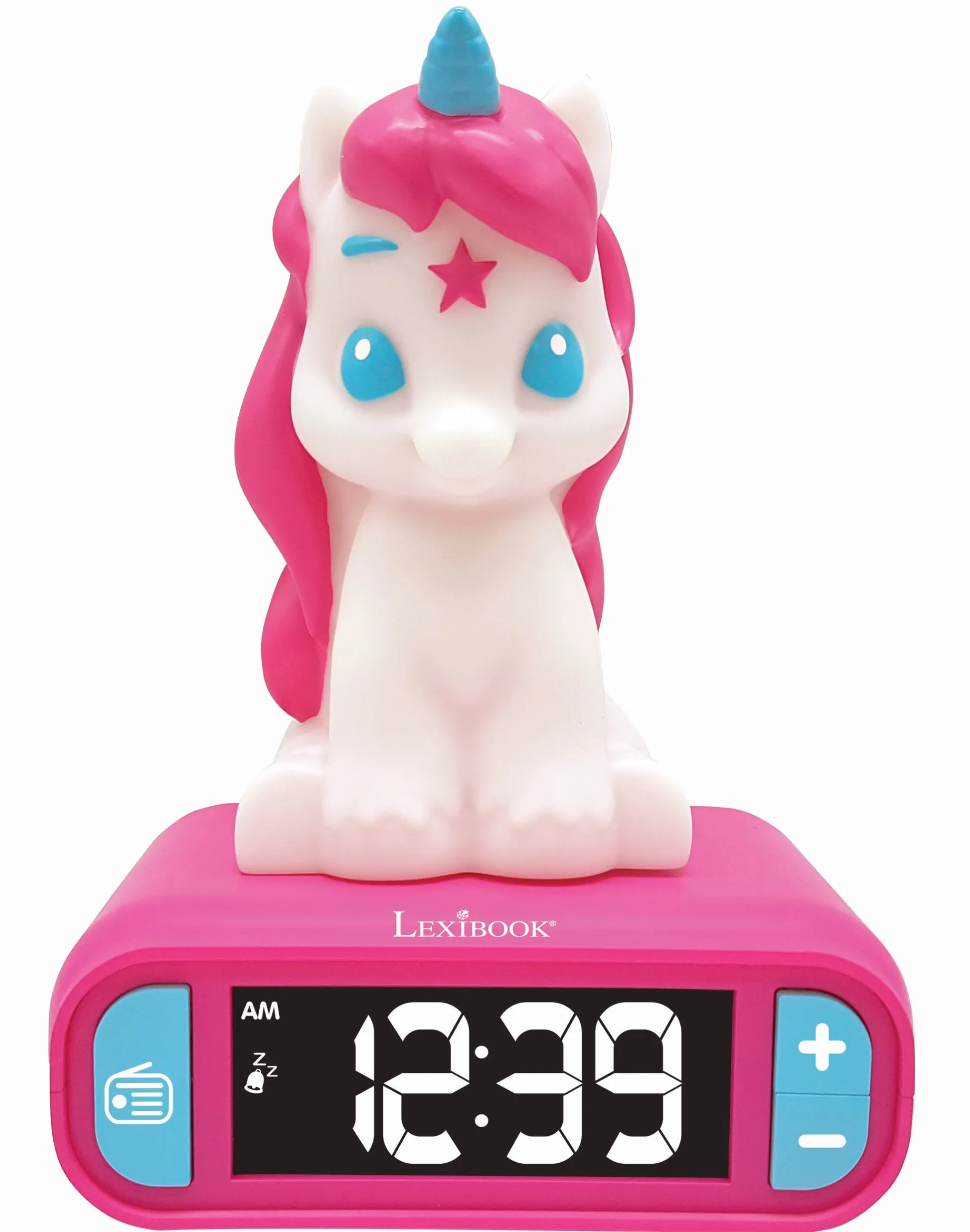 Lexibook Unicorn-Themed Digital Alarm Clock with Nightlight - Multicolor* Electronics