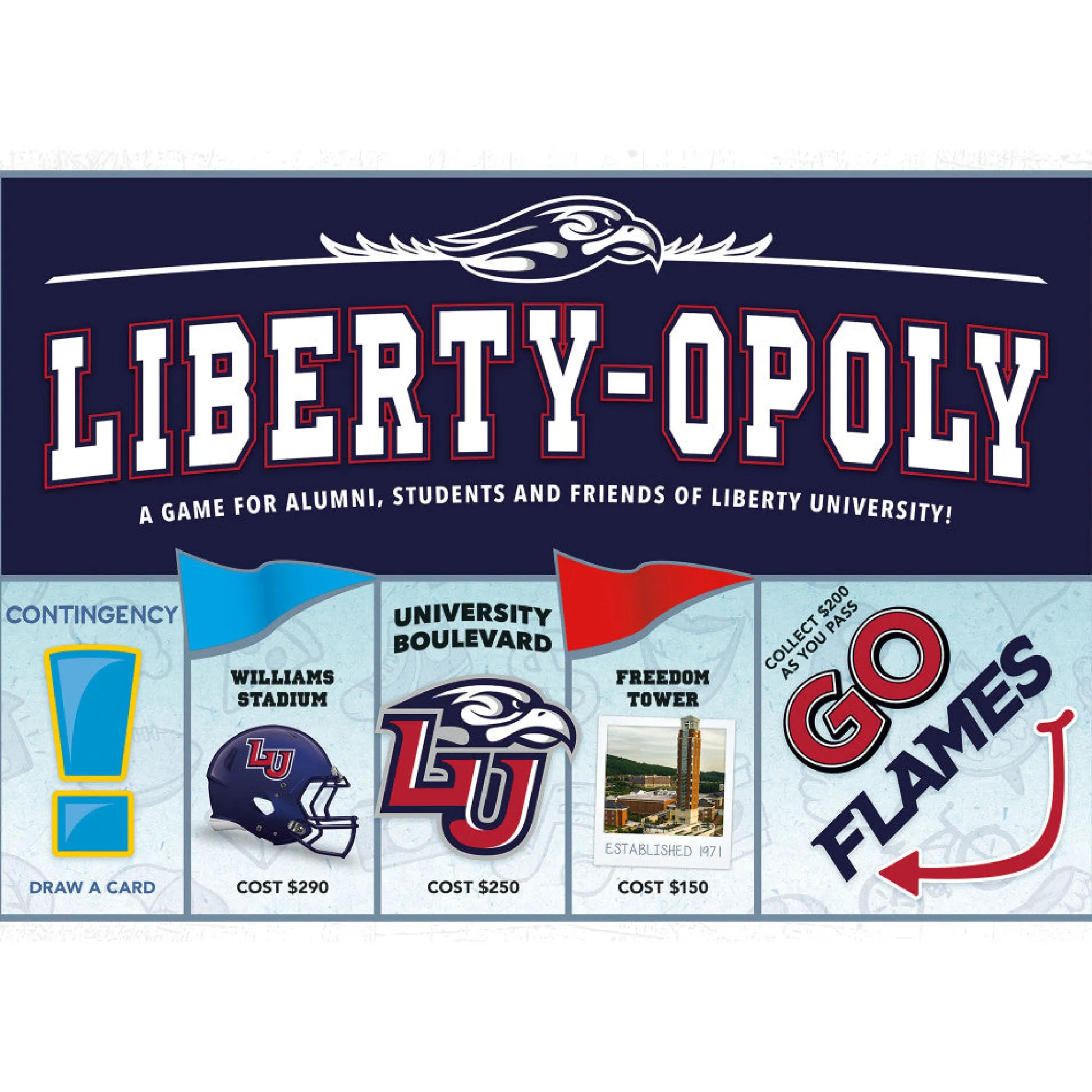 Flat River Group Liberty University Liberty-opoly Board Game* Board Games|Role-Playing Games