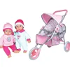Flat River Group Lissi 11" Deluxe Twin Baby Dolls with Jogger Stroller Playset* Social & Emotional Skills|Stuffed Animals & Plush Toys