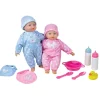 Flat River Group Lissi 11" Interactive Twin Baby Dolls with Accessories* Social & Emotional Skills|Baby Dolls