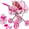 Flat River Group Lissi Deluxe 13" Doll with Convertible Pram and Accessories Set* Social & Emotional Skills|Baby Dolls