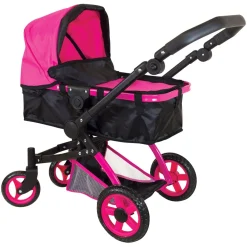 Flat River Group Lissi Urban Baby Doll Convertible Pram and Stroller - Red and Black* Stuffed Animals & Plush Toys