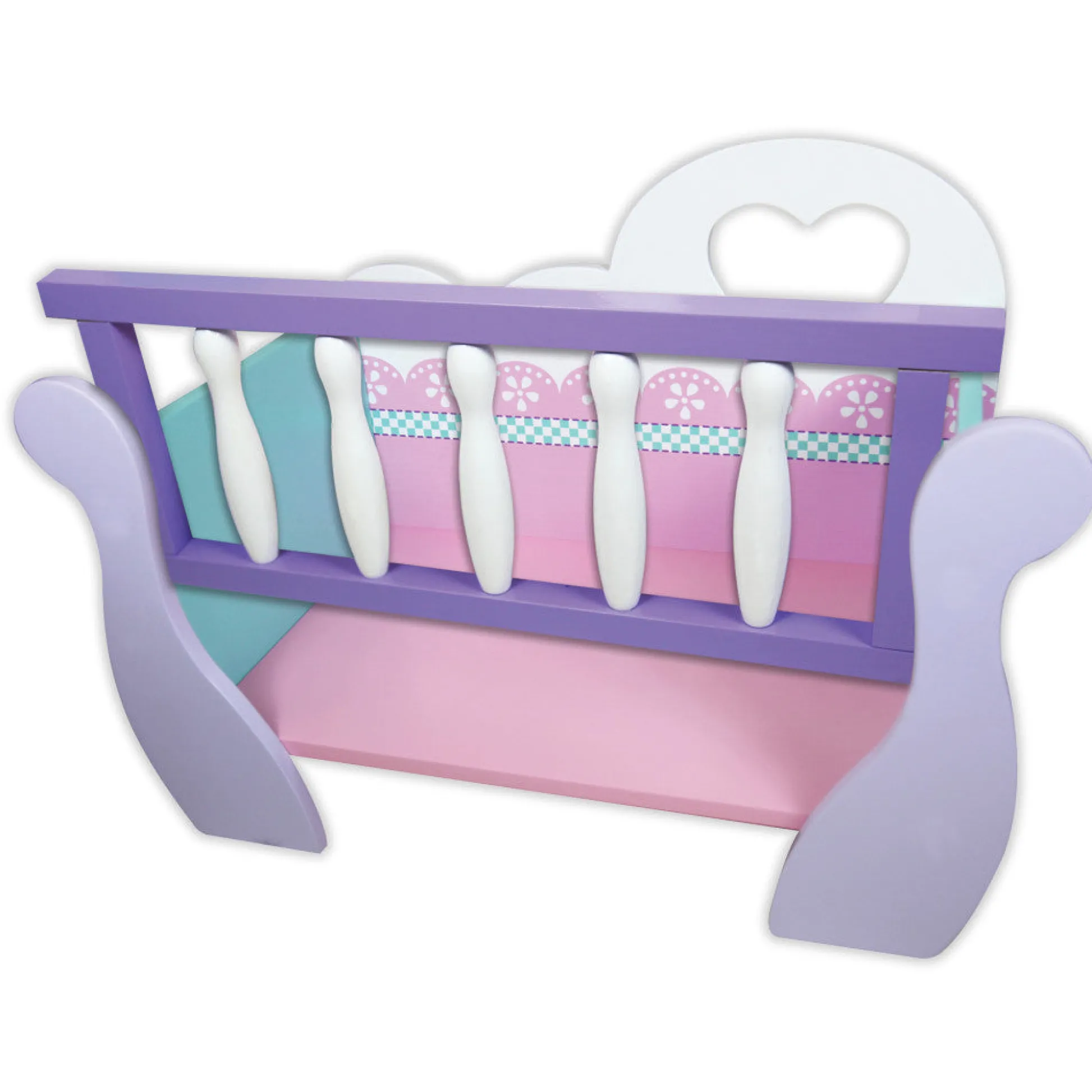 Flat River Group Lissi Wooden Baby Doll Cradle Playset* Doll Houses, Furniture & Accessories|Stuffed Animals & Plush Toys