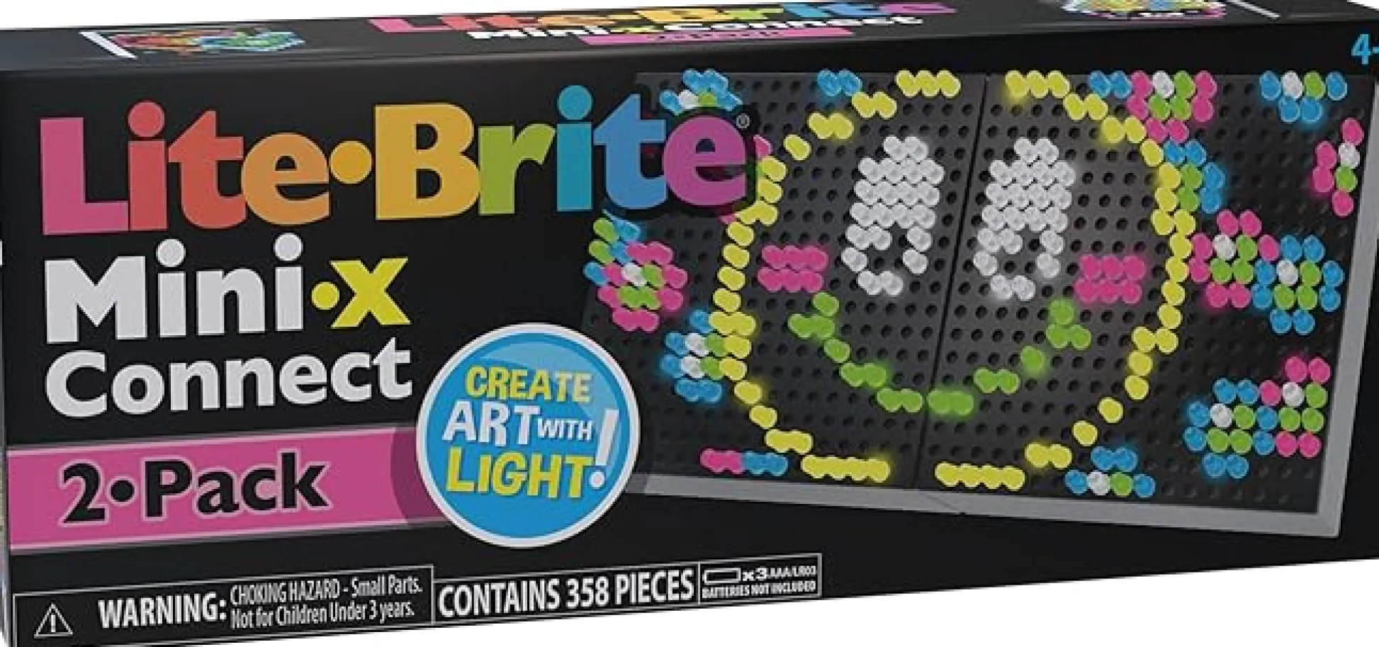 Calendar Holdings, LLC Lite Brite Mini X Connect 2 Pack: Dual Creativity Kits* Crafts & Activities