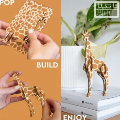 Flat River Group Little & Wood: Buzzing Beetle 3D Wooden Puzzle Kit - Yellow* Puzzles