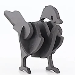 Flat River Group Little & Wood Chickadee 3D Wooden Puzzle Kit - Small Black Model* Puzzles