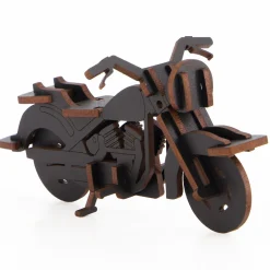 Flat River Group Little & Wood: Cruiser - Medium 3D Wooden Bike Puzzle Kit, Black* Puzzles