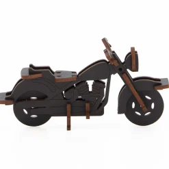 Flat River Group Little & Wood: Cruiser - Medium 3D Wooden Bike Puzzle Kit, Black* Puzzles