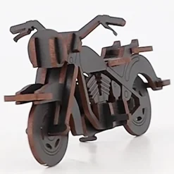 Flat River Group Little & Wood: Cruiser - Medium 3D Wooden Bike Puzzle Kit, Black* Puzzles