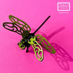 Flat River Group Little & Wood: Dragonfly Woodlet Kit - 3D Puzzle, Green* Puzzles