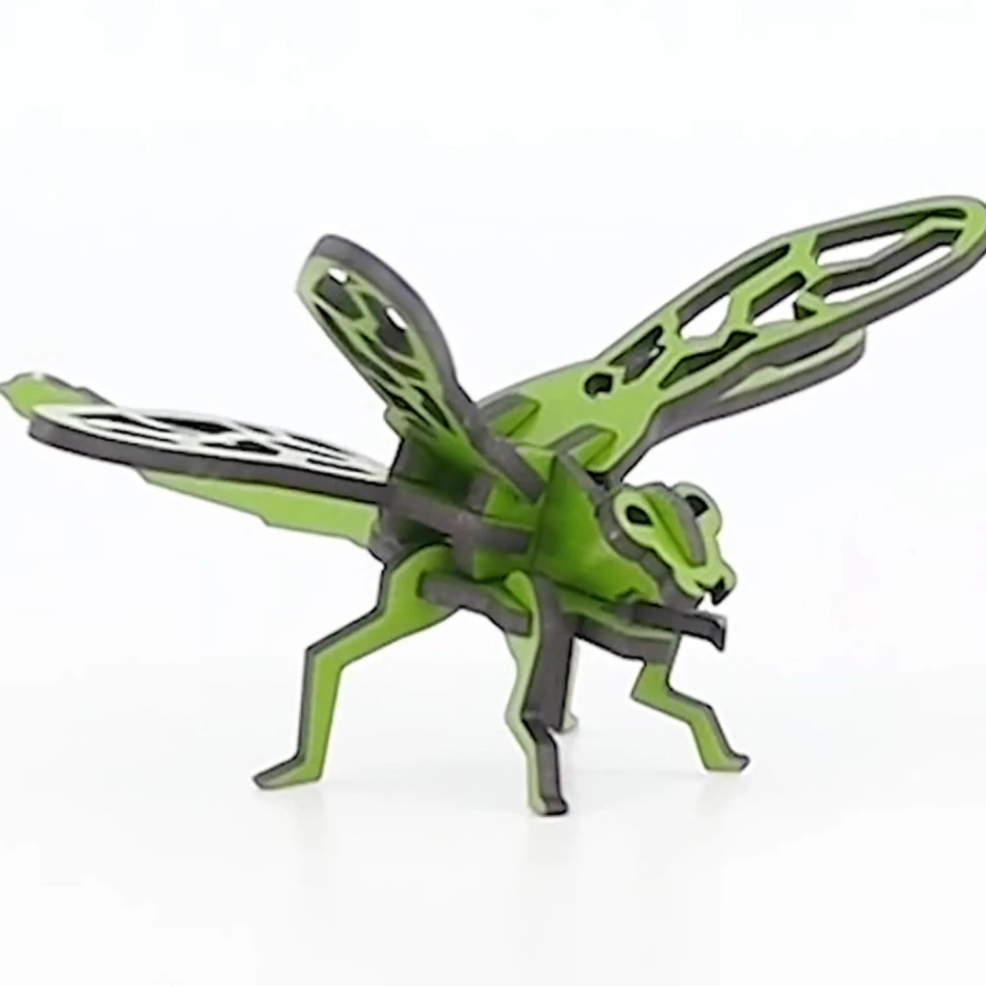 Flat River Group Little & Wood: Dragonfly Woodlet Kit - 3D Puzzle, Green* Puzzles