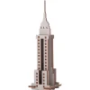 Flat River Group Little & Wood Empire State Building: 3D Wooden Puzzle Kit - Medium, Grey* Puzzles
