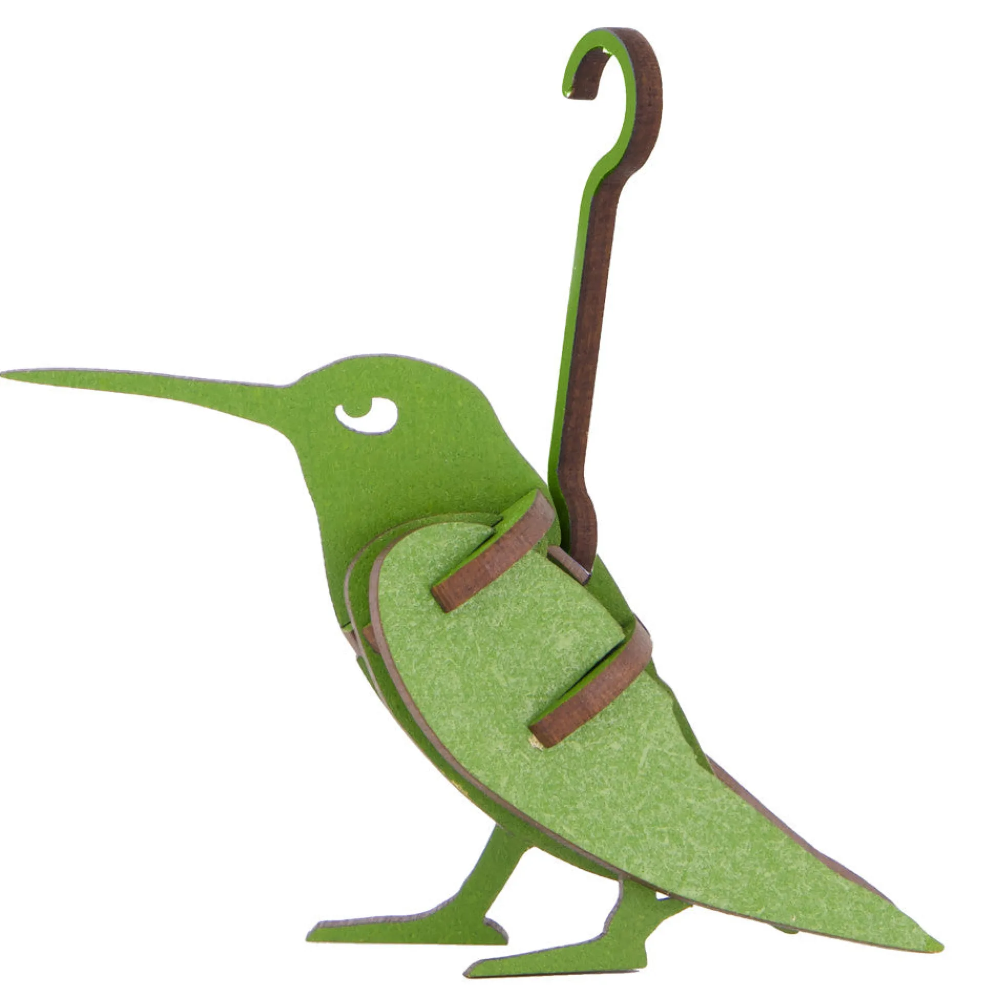 Flat River Group Little & Wood: Hummingbird 3D Wooden Puzzle Kit - Green* Puzzles