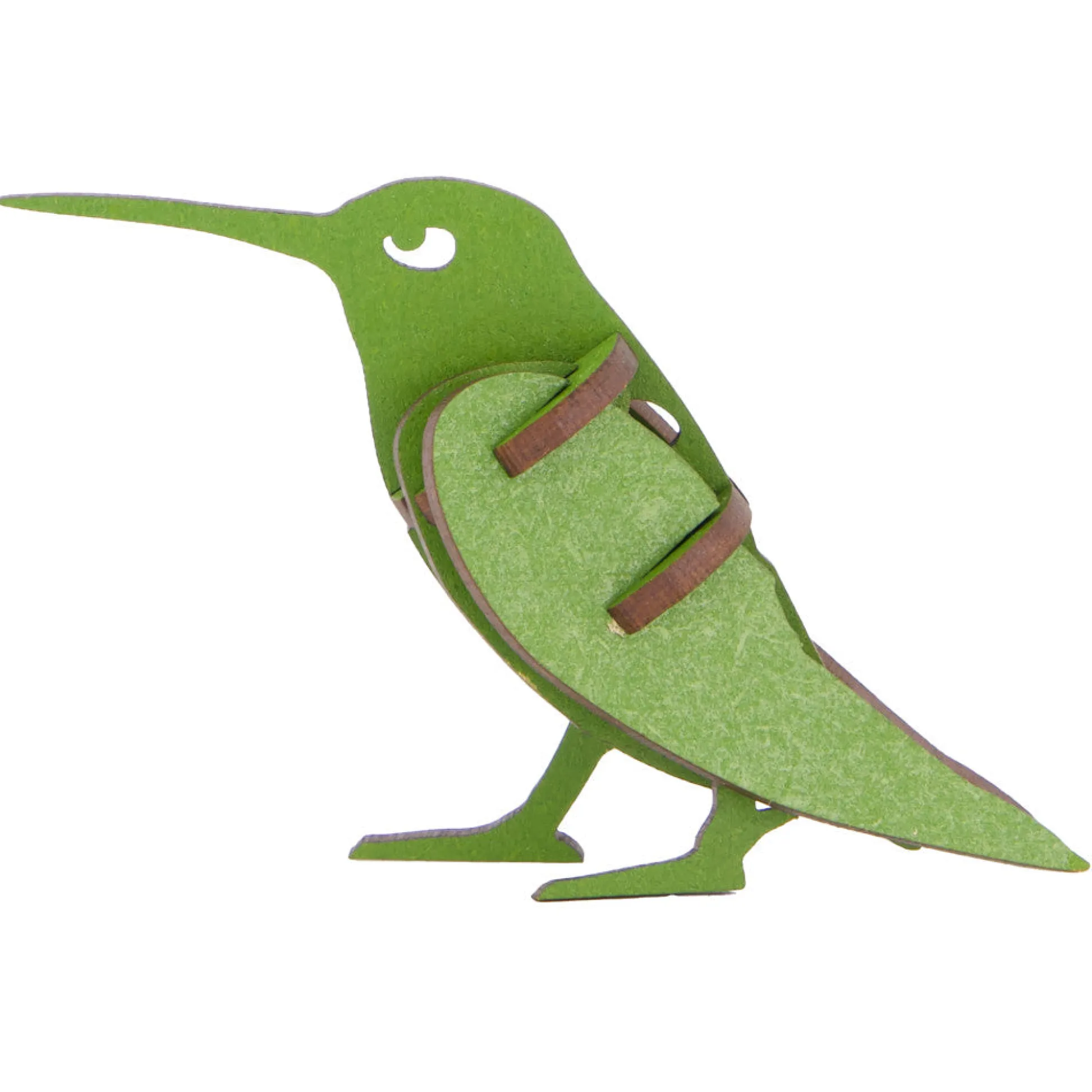Flat River Group Little & Wood: Hummingbird 3D Wooden Puzzle Kit - Green* Puzzles