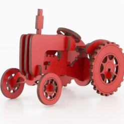 Flat River Group Little & Wood: Mighty Tractor - Red 3D Wooden Puzzle Kit* Puzzles