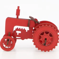 Flat River Group Little & Wood: Mighty Tractor - Red 3D Wooden Puzzle Kit* Puzzles
