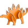 Flat River Group Little & Wood: Stegosaurus Orange 3D Wooden Puzzle Kit - Medium* Puzzles